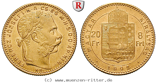 Klicken Sie auf das Bild um es auf Ihrem Rechner zu speichern ungarn-franz-joseph-i-8-forint/58086.jpg