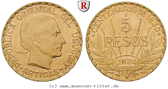 Klicken Sie auf das Bild um es auf Ihrem Rechner zu speichern uruguay-republik-5-pesos/88612.jpg