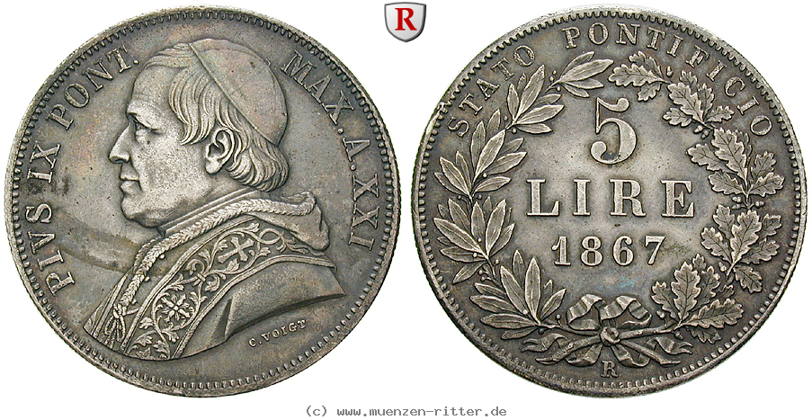 Klicken Sie auf das Bild um es auf Ihrem Rechner zu speichern vatikan-pius-ix-5-lire/83448.jpg
