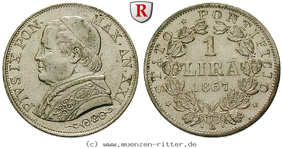 Klicken Sie auf das Bild um es auf Ihrem Rechner zu speichern vatikan-pius-ix-lira/31747.jpg