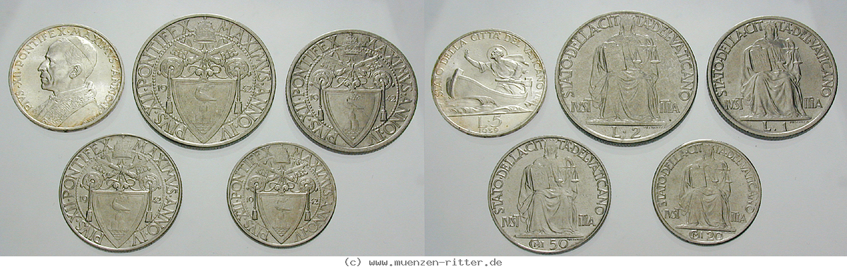 vatikan-pius-xii-kursmuenzensatz/43735.jpg