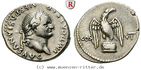 Klicken Sie auf das Bild um es auf Ihrem Rechner zu speichern vespasianus-denar/91382.jpg