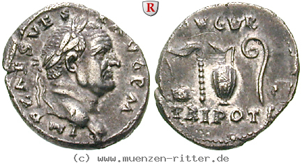 Klicken Sie auf das Bild um es auf Ihrem Rechner zu speichern vespasianus-denar/erom10212.jpg