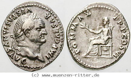 Klicken Sie auf das Bild um es auf Ihrem Rechner zu speichern vespasianus-denar/erom10285.jpg