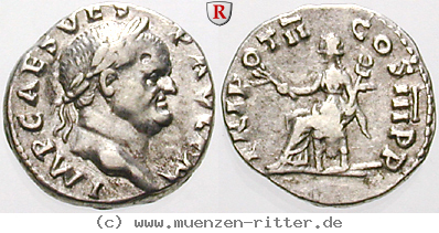 Klicken Sie auf das Bild um es auf Ihrem Rechner zu speichern vespasianus-denar/erom10301.jpg