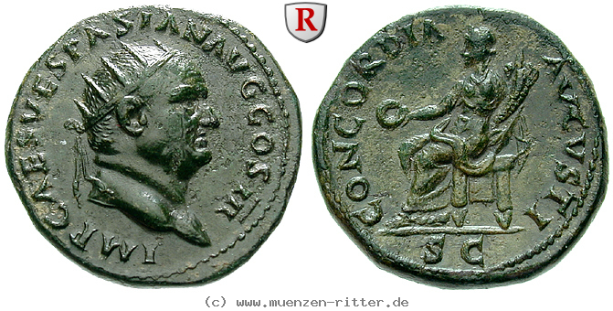 Klicken Sie auf das Bild um es auf Ihrem Rechner zu speichern vespasianus-dupondius/103293.jpg
