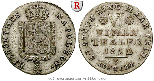 Klicken Sie auf das Bild um es auf Ihrem Rechner zu speichern westfalen-koenigreich-hieronymus-napoleon-1-6-taler/22604.jpg