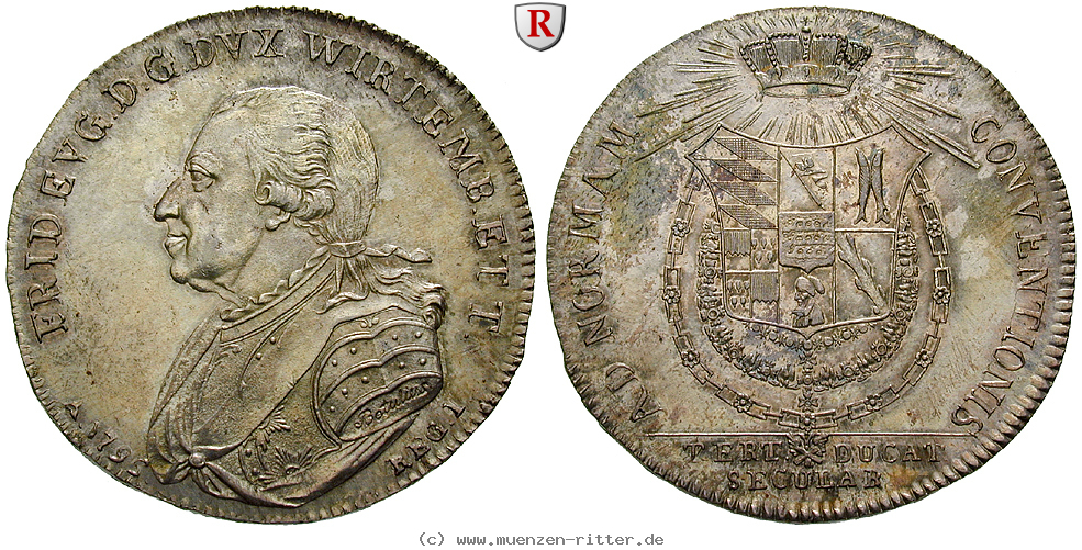Klicken Sie auf das Bild um es auf Ihrem Rechner zu speichern wuerttemberg-friedrich-eugen-konventionstaler/92408.jpg