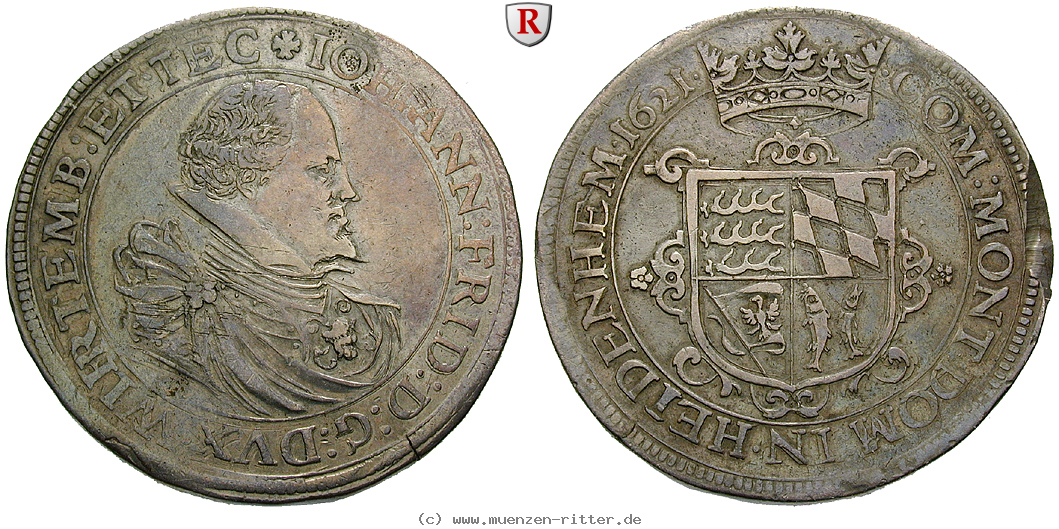 Klicken Sie auf das Bild um es auf Ihrem Rechner zu speichern wuerttemberg-johann-friedrich-doppeltaler/95977.jpg