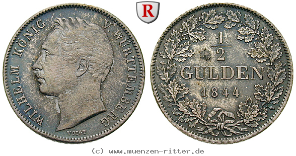 Klicken Sie auf das Bild um es auf Ihrem Rechner zu speichern wuerttemberg-wilhelm-i-1-2-gulden/90797.jpg