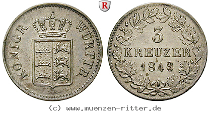 wuerttemberg-wilhelm-i-3-kreuzer/86166.jpg