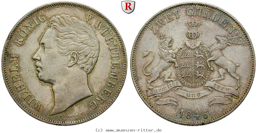 Klicken Sie auf das Bild um es auf Ihrem Rechner zu speichern wuerttemberg-wilhelm-i-doppelgulden/90752.jpg