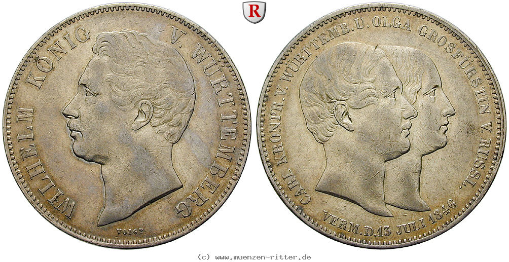 Klicken Sie auf das Bild um es auf Ihrem Rechner zu speichern wuerttemberg-wilhelm-i-doppeltaler/94081.jpg