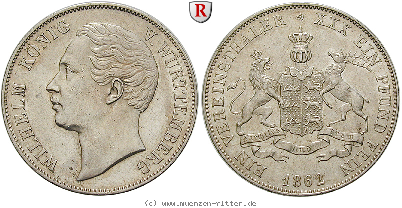 wuerttemberg-wilhelm-i-vereinstaler/29269.jpg