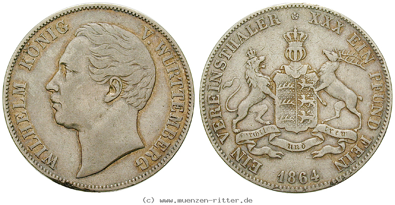 Klicken Sie auf das Bild um es auf Ihrem Rechner zu speichern wuerttemberg-wilhelm-i-vereinstaler/35277.jpg
