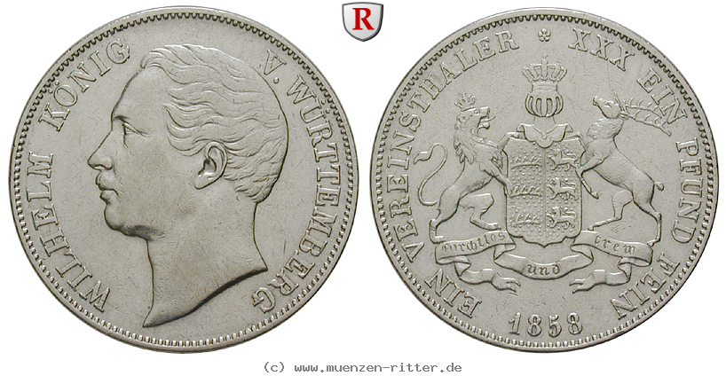 Klicken Sie auf das Bild um es auf Ihrem Rechner zu speichern wuerttemberg-wilhelm-i-vereinstaler/67186.jpg