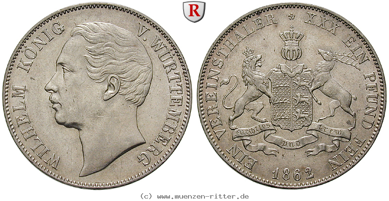 wuerttemberg-wilhelm-i-vereinstaler/85180.jpg