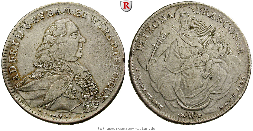 Klicken Sie auf das Bild um es auf Ihrem Rechner zu speichern wuerzburg-bistum-adam-friedrich-von-seinsheim-konventionstaler/93155.jpg