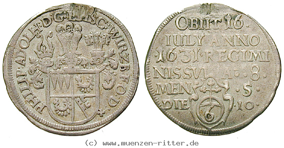 Klicken Sie auf das Bild um es auf Ihrem Rechner zu speichern wuerzburg-bistum-philipp-adolf-von-ehrenberg-groschen/41704.jpg